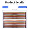 FOCMKEAS IDC 50 Pin Flat Rainbow Ribbon Cable, 30cm 2.54mm Pitch view 2