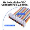 FOCMKEAS IDC 50 Pin Flat Rainbow Ribbon Cable, 30cm 2.54mm Pitch view 3