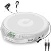 Gueray Portable CD Player with Earphones,CD Discman for Car Home with Anti-Skip Shockproof Protection,Personal CD Music Player with LCD Display Support PROG Memory Function view 1