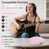 Gueray Portable CD Player with Earphones,CD Discman for Car Home with Anti-Skip Shockproof Protection,Personal CD Music Player with LCD Display Support PROG Memory Function view 2