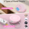 Gueray Portable CD Player with Earphones,CD Discman for Car Home with Anti-Skip Shockproof Protection,Personal CD Music Player with LCD Display Support PROG Memory Function view 3