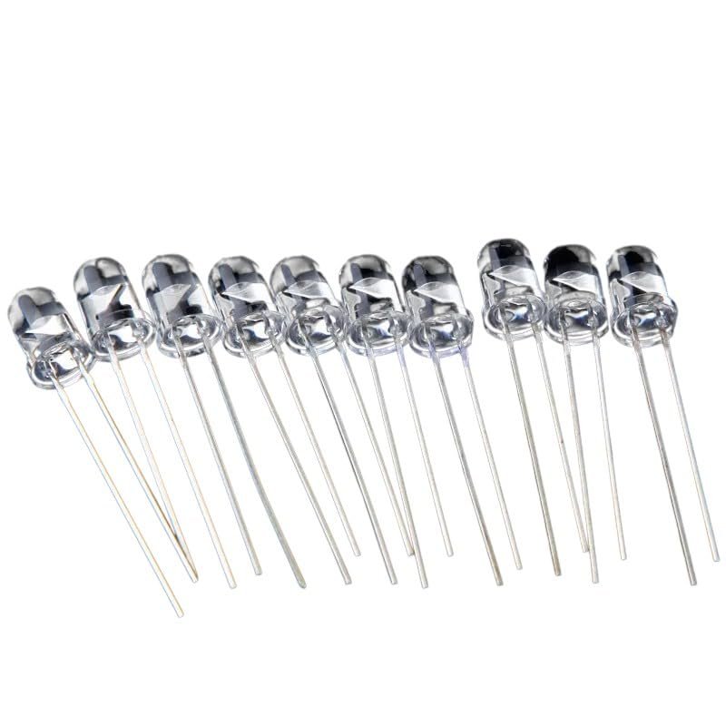 10Pcs 5mm 940nm Ir Infrared Led Lamp 1.2-1.3V 20-30mA New 2025 High for Reliable Electronic Component, Precision, Stable Performance