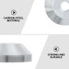 DIYEAH Heavy-Duty Carbon Steel Speaker Base 8PCS Silver Speaker Spike Pad for Isolation and Stability Compatible Amplifiers and Turntables view 2
