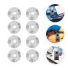 DIYEAH Heavy-Duty Carbon Steel Speaker Base 8PCS Silver Speaker Spike Pad for Isolation and Stability Compatible Amplifiers and Turntables view 3