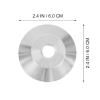 DIYEAH Heavy-Duty Carbon Steel Speaker Base 8PCS Silver Speaker Spike Pad for Isolation and Stability Compatible Amplifiers and Turntables view 4