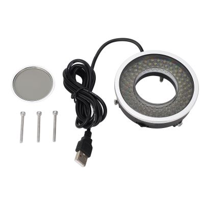 Microscope LED Lights, Microscope Polarized LED Lights, Polarized Led Lights, 96 Beads, Circle Glareproof Lights, for Industrial Digital Camera