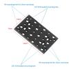 Multi-Hole Cheese Easy Plate Aluminum Alloy Cheese Plate Extension Plate for Shot Rods DSLR Accessory view 3