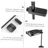 DIYEAH Aluminum Magnesium Alloy Gpu Bracket Adjustable Graphics Card Support Tool- Installation Black view 4