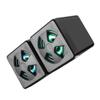 CAXUSD 2pcs Portable Mini Speaker Gaming Speaker Surround Sound Stereo Sound Volume Control RGB Led Compact Desktop External view 1