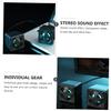 CAXUSD 2pcs Portable Mini Speaker Gaming Speaker Surround Sound Stereo Sound Volume Control RGB Led Compact Desktop External view 2