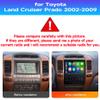 Car Radio Stereo for Toyota Land Cruiser Prado 2002-2009, Android 13, 9" IPS Touch Screen Upgrade Dash Kit with CarPlay & Android Auto, GPS Navigation DSP SWC 5G WiFi Camera 8CORE 8+128GB view 2