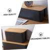 VILLCASE 2pcs Firm Cable Management Box Wire Storage Boxes for Home Office Study Room Gaming Equipment view 4