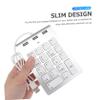 jojofuny Zinc Alloy USB Numeric Keypad 18 Keys Silver Portable USB Hub for Laptop and Desktop Users for Data Entry and Accounting view 4