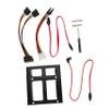 Balacoo 1set Ssd Hard Drive Mounting Bracket Kit Easy Installation Compatibility Drives Includes Power and Data Cables for Desktop Use