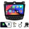 Car Radio Stereo for Honda Accord 7th 2003-2007, Android 13, 10.1" IPS Touch Screen Upgrade Dash Kit with CarPlay & Android Auto, GPS Navigation DSP SWC 5G WiFi Camera 4CORE 2+32GB view 1