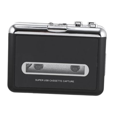 POPETPOP USB Cassette Music Player Built-in Speaker Tape to MP3 Converter for Laptops Portable Cassette Player for Retro Music Lovers