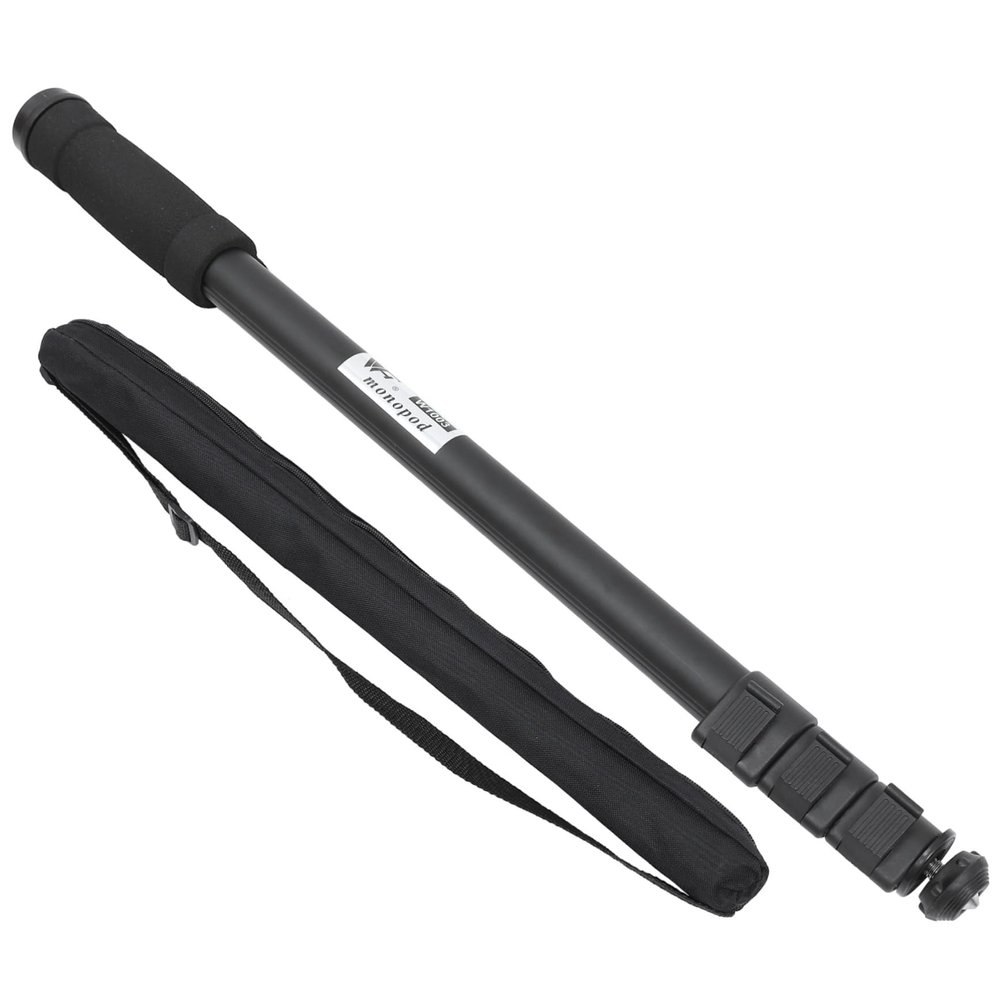 LALAFINA Telescopic Camera Monopod Pole for DSLR Extendable Pole Quick Release Plate Lightweight and Portable