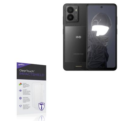 BoxWave Screen Protector Compatible with HMD Fusion 128GB - ClearTouch ImpactShield (2-Pack), Impenetrable Screen Protector Flexible Film