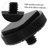 3PCS Hot Shoe Mount Adapter Set for DSLR Cameras 1/4 Inch Metal Cold Shoe Flash Bracket Compatible Camera Tripods and Lighting Equipment view 2
