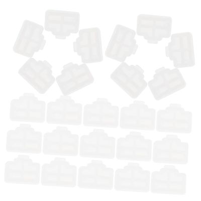 VILLCASE 50pcs Ethernet Dust Cover Caps for Router Desktop Computer and LAN Network Interface Easy to Install Dirt Protection for Ports