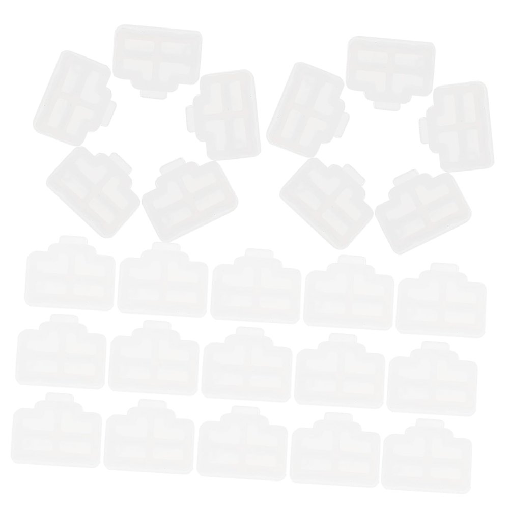 VILLCASE 50pcs Ethernet Dust Cover Caps for Router Desktop Computer and LAN Network Interface Easy to Install Dirt Protection for Ports