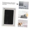 POPETPOP Wall Mount Holder Cell Phones 180-Degree Rotatable Waterproof Design Punch-Free Mount for Kitchen and Bathroom White view 3