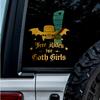 (2 Pcs, 6.4'' x 5.6'', Metallic Gold)  No Background  Durable and Waterproof of Free Rides for Goth Girls Sticker Decal for Laptops, Water Bottles, Cars, Trucks, Wall Ideal Gift view 1