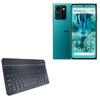 BoxWave Keyboard Compatible with HMD Skyline 256GB - SlimKeys Bluetooth Keyboard, Portable Thin with Chiclet-Style Keys - Jet Black view 1