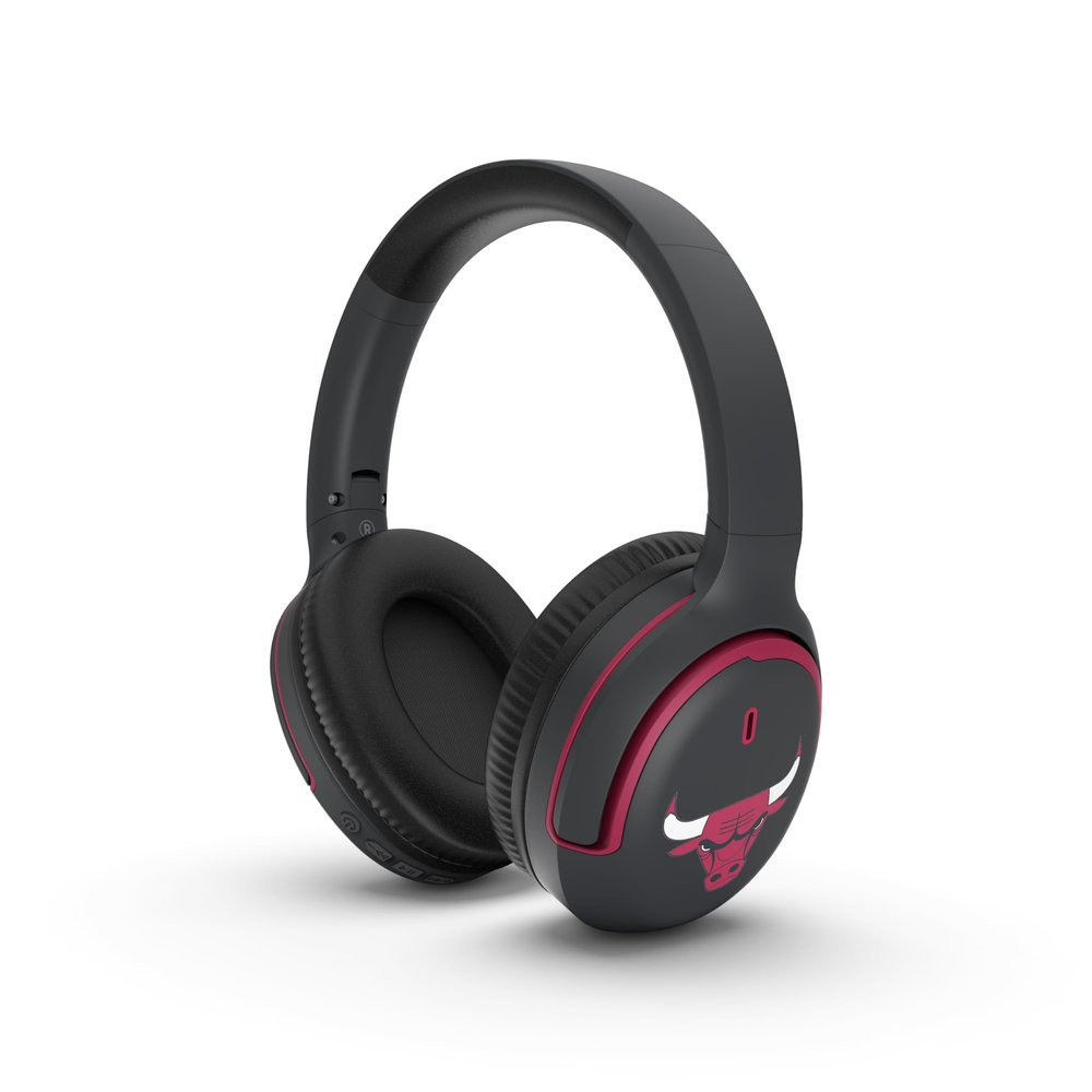 SOAR NBA Active Noise Cancelling Over The Ear Headphones, Chicago Bulls