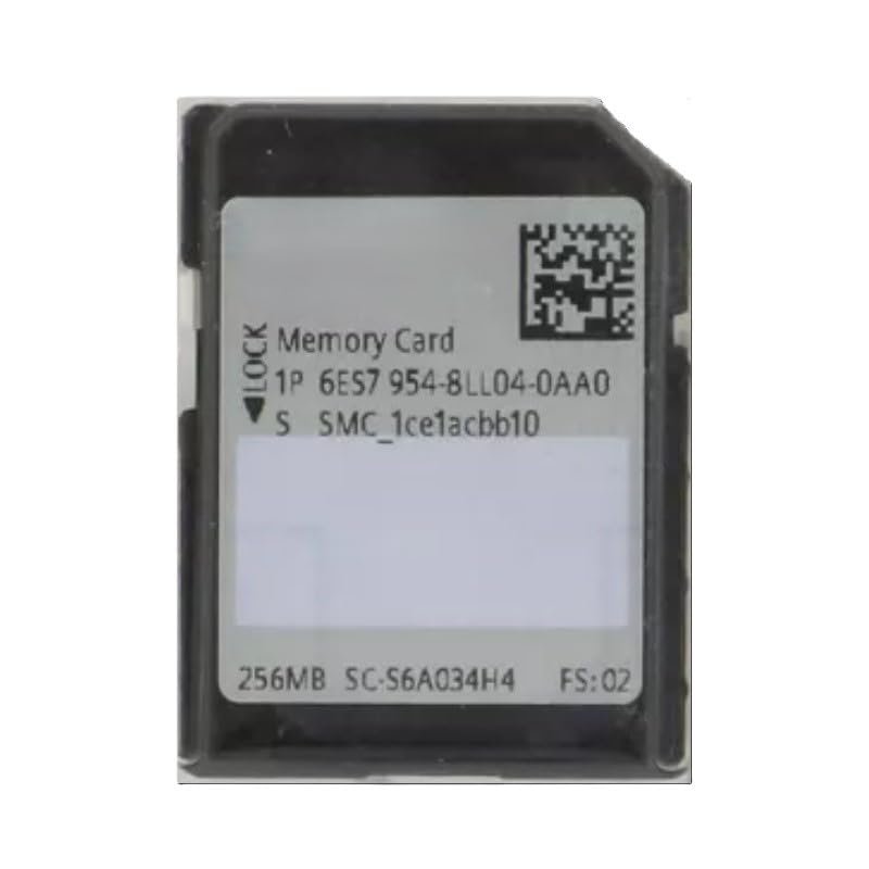 6ES7954-8LL04-0AA0 Memory Cards for S7-1x00 CPU, 3, 3V Flash, 256 MB