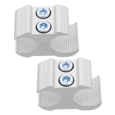 FOMIYES 2pcs Aluminum Alloy Pipe Clamp for Wheelchair Walker Mobility Aid