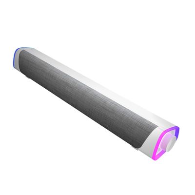 HOMSFOU Surround Soundbar for Desktop Compact Wired Speakers with Dual Horns Experience for Music for Home Office School