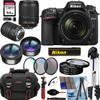 Nikon D7500 4K Video Recording DSLR Camera with Nikon AF-S DX NIKKOR 18-140mm f/3.5-5.6G ED VR Lens+64GB Memory+Tripod+Deluxe Accessory Bundle (Renewed) view 1