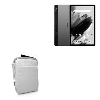 BoxWave Case Compatible with Umidigi A15 Tab - Quilted Carrying Bag, Soft Synthetic Leather Cover w/Diamond Design - Cool Grey