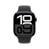 Apple Watch Series 10 [GPS, 46mm] - Jet Black Aluminum Case with Black Sport Band, M/L (Renewed) view 3