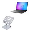 BoxWave Stand and Mount Compatible with ASUS ROG Zephyrus G16 GU605 (2025) - Executive VersaView Laptop Stand, Ergonomic Adjustable Viewing Angle Metallic Riser - Metallic Silver view 1