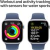 Apple Watch Series 10 [GPS + Cellular, 42mm] - Silver Aluminum Case with Denim Sport Band, M/L (Renewed) view 2