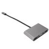 5 in 1 USB C Hub, Supports 3 Monitors with 4K Resolution, 100W PD Fast Charging, USB 3.0 Data Transfer, VGA Ports, Aluminum Alloy Material view 3