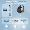 4K Wireless Display Adapter Dongle,TV Adapter for The APP YouTube,for i-Phone, i-Pad, Android, Tablet, Laptop,Windows to HDTV/Monitor/Projector, Compatible Miracast, AirPlay, DLNA view 3