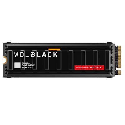 WD_Black SN8100 1TB NVMe SSD with Heatsink - PCIe 5.0x4, M.2 2280, Up to 14,900MB/s Read Speed, up to 11,000MB/s Write Speed, Best for AI Applications, Gaming, and Video Editing - WDS100T1XHM