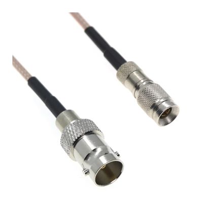 BOXUWFO Hong pan RG179 BNC Female to Mi/ni BNC DIN 1.0/2.3 CC4 Male 75ohm Connector Video HD-SDI R/1F Coaxial Cable Blackmagic HyperDeck Shuttle(15CM)