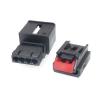 Chunsu 5 Set 4 Hole Reading Light Taillight Electric Wire Plug with Terminal Car Connector for 3AA972714 7N0972704(Black) view 4
