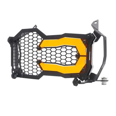 MLVBLPCYCA Motorcycle Cell Phone Mount for R1200GS for R1250GS for R 1250 GS for Adventure for R 1200 GS for ADV for LC Headlight Guard Protector Grille Cover Lampshade(ORANGE1)
