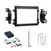 Double DIN Car Stereo Install Kit Compatible with Ford E Series Van for 2009, 2010, 2011, 2012 & 2013 with Factory Amplified System