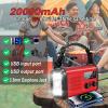 Emergency Hand Crank Radio, NOAA Weather Radio, 20000mAh Rechargeable Solar AM/FM Radio, Portable USB-C Fast Charger, Flashlight, Reading Lamp SOS Alarm for Hurricane Storm Camping Hiking (Red) view 2