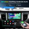 9 Inch Wireless Carplay Single Din Car Stereo,1080P Single Din Touch Screen Radio Support Wireless Android Auto Bluetooth 5.0 Backup Camera FM EQ Mirror Link USB Dual Mic SWC view 2