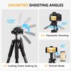 PIOENIMAGE 74" Camera Tripod, Expandable Camera Tripod Stand for Camera and Phone, Spotting Scope Tripod, Camera Stand for Photography, Video Recording, Compatible with DSLR, iPhone, Spotting Scopes view 4