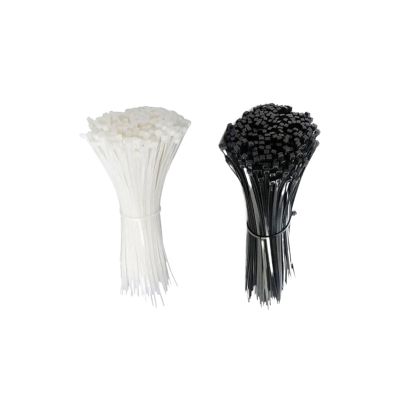 100 PCS Self-locking Plastic Nylon Cable Tie Black/white Cable Tie Fastening(Black,3x200mm)