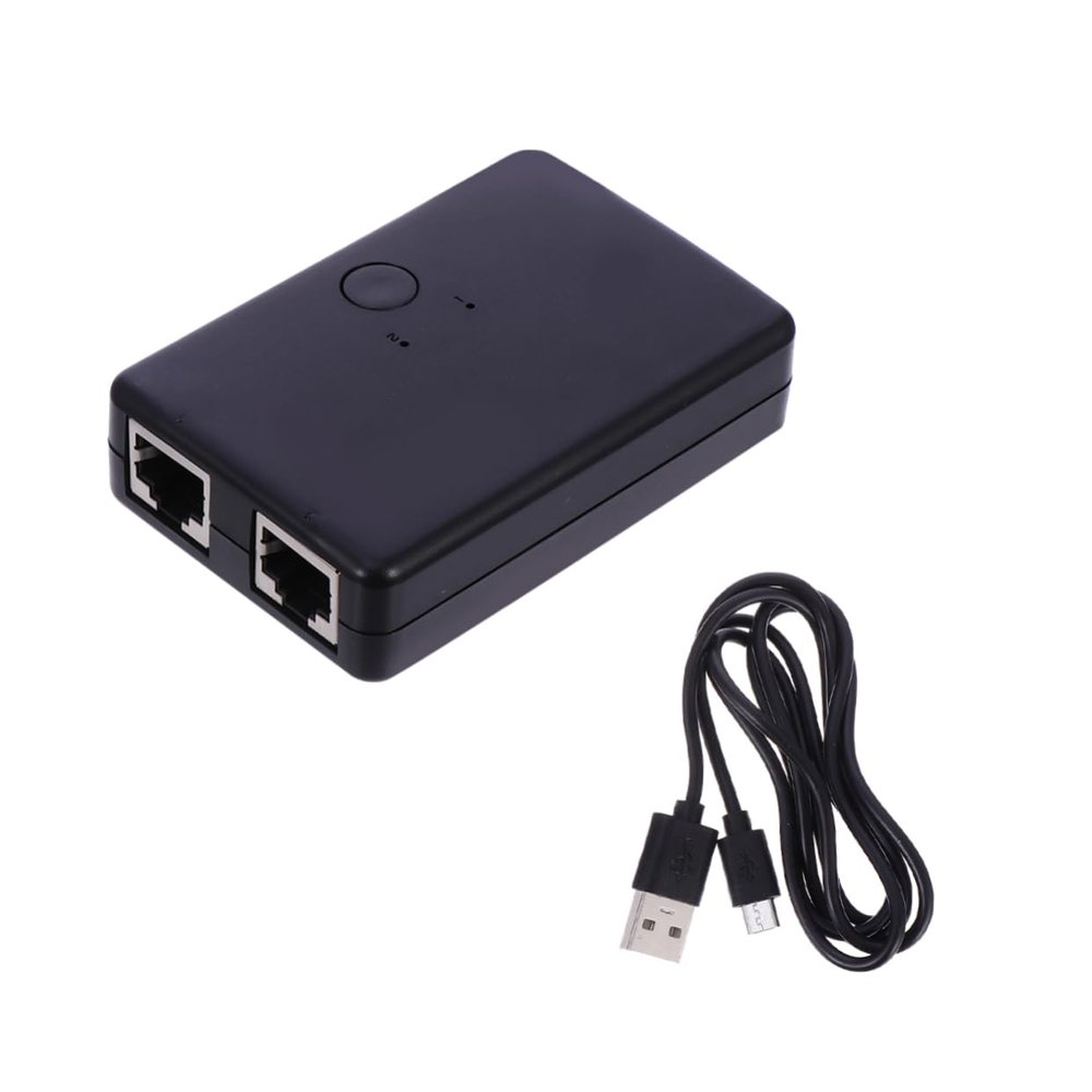 NUOBESTY Ethernet Selector Hub Network Splitter Extension Cable Portable Bi-Directional Design for Easy Device Connectivity No Power Required