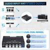 Bluetooth Amplifier Board, ZK-HT21 2.1 Channel 160W x 2+220W Subwoofer Stereo Mini Audio Power Amplifier Module TDA7498E HiFi Chips,BT USB AUX Input DC 15-36V for DIY Home Speakers view 2